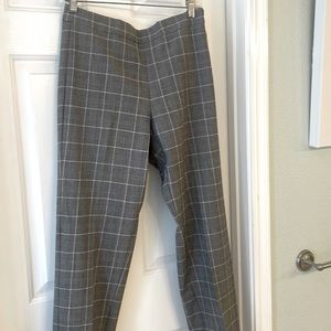 DKNY glen plaid straight leg pant.size 8